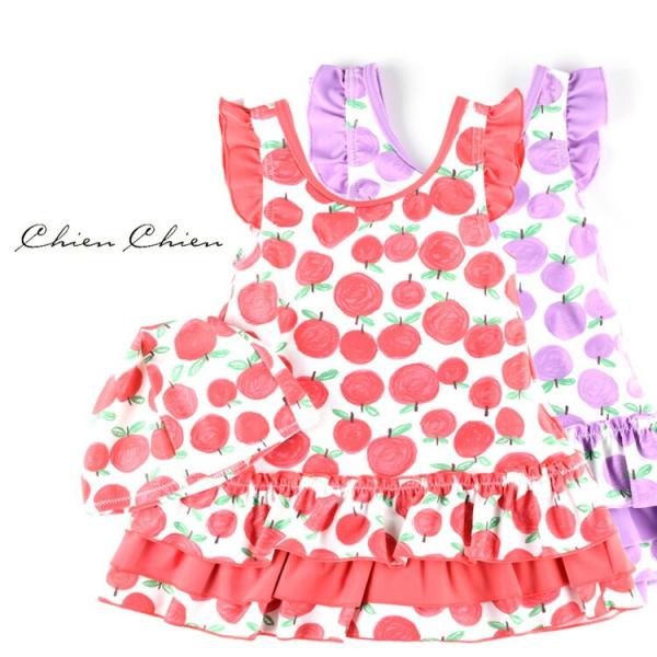 Chienchien 子供水着 手描き風フルーツ柄スイムワンピース水着 キャップ付き キッズ 子供 シアンシアン Buyee Buyee Japanese Proxy Service Buy From Japan Bot Online