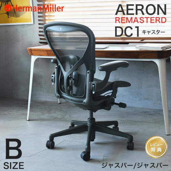 ハーマンミラー アーロンチェア リマスタード ジャスパーフレーム ジャスパーベース Bサイズ DC1 キャスター AeronChairs Herman Miller