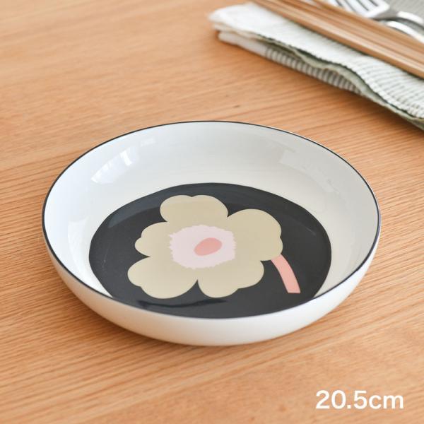 新品未使用　マリメッコ ディーププレート　ウニッコ　2枚セット marimekko（マリメッコ） ディーププレート 20.5cm ウニッコ オフ