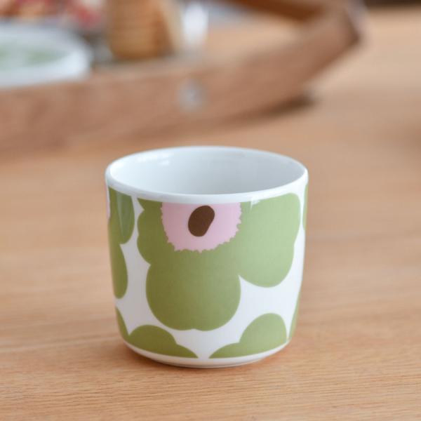商品名：UNIKKO ラテマグ 【１個】ブランド：marimekko（マリメッコ）テキスタイルデザイン：Maija &amp; Kristina Isolaサイズ：約 直径 7.5cm × 高さ 7cm ／容量200ml材　質：磁器※食洗器...