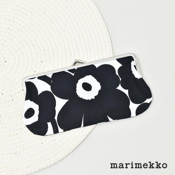marimekko（マリメッコ） がま口 ポーチ ミニ ウニッコ ホワイト