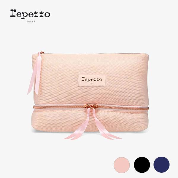 セール20％OFF レペット ダンスシューズポーチ ピンク ブラック ネイビー シューズポーチ ジョイ ポーチ コスメ repetto Joy pouch イコンヌ ノアール シエル