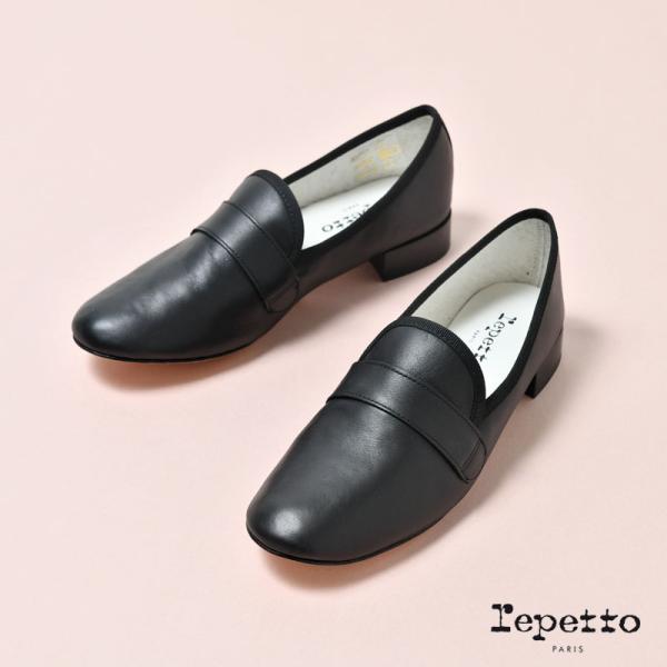 レペット レディース マイケル ローファー スムースレザー ブラック repetto Michael...