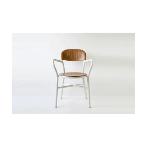 MAGIS マジス パイプチェア プライウッド アーム付 ホワイト＋