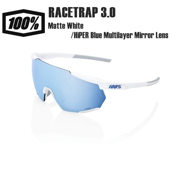 100% ワンハンドレッド サングラス RACETRAP 3.0 Matte White 100% ワンハンドレッド サングラス RACETRAP 3.0 Matte White