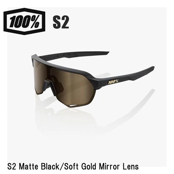 100% ワンハンドレッド S2 Matte Black/Soft Gold Mirror Lens