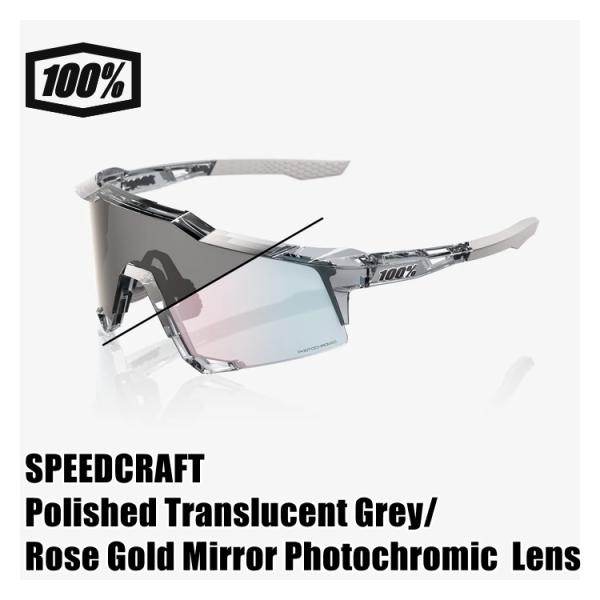 100% ワンハンドレッド SPEEDCRAFT Polished Translucent Grey/Rose