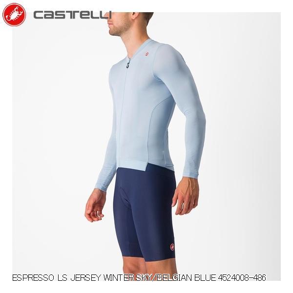 Castelli（カステリ） ESPRESSO LS JERSEY WINTER SKY/BELGIAN BLUE