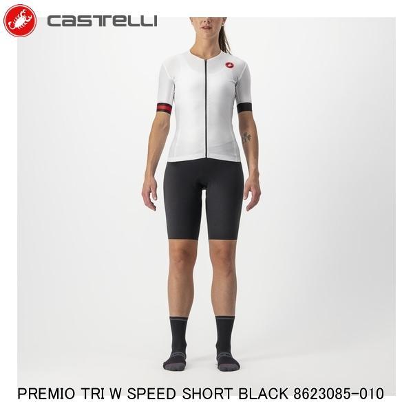 CASTELLI カステリ PREMIO TRI W SPEED SHORT BLACK 8623085-010 自転車用 トライアスロンウェア