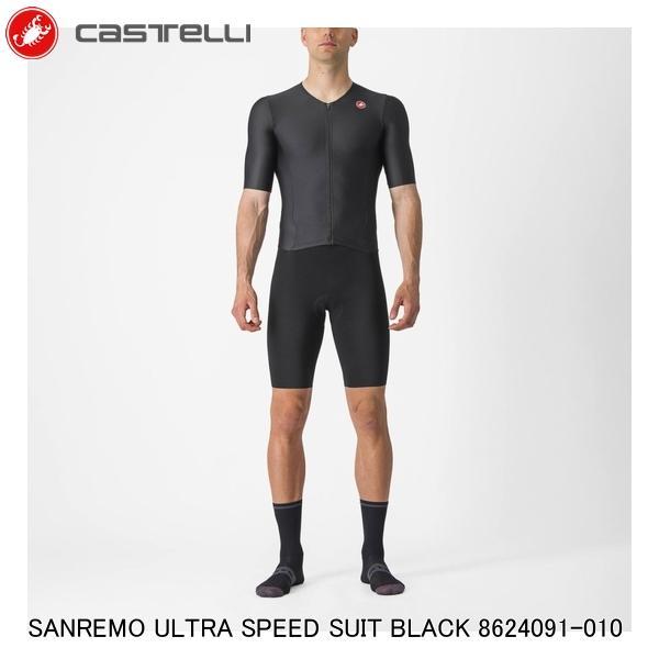 CASTELLI カステリ SANREMO ULTRA SPEED SUIT BLACK 8624091-010 自転車用 トライアスロンウェア