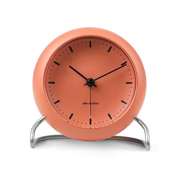AlERuZuv ڊo܂v@ARNE JACOBSEN TABLE CLOCK CITY HALL PALE ORANGE 43692 y[IW