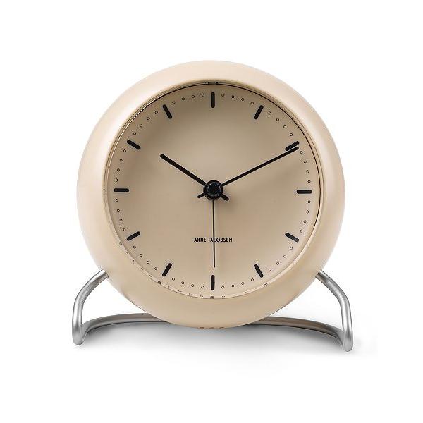 AlERuZuv ڊo܂v@ARNE JACOBSEN TABLE CLOCK CITY HALL SANDY BEIGE 43693 Thx[W