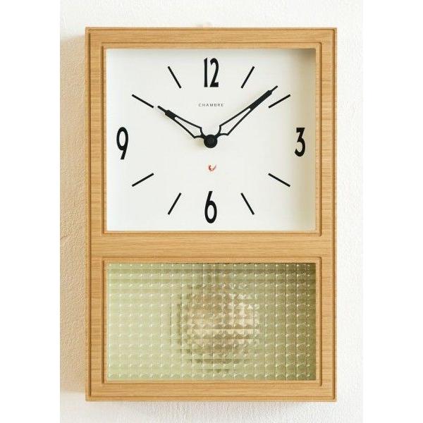 掛け時計 CHAMBRE シャンブル掛け時計 GLASS振り子時計 CH021OA