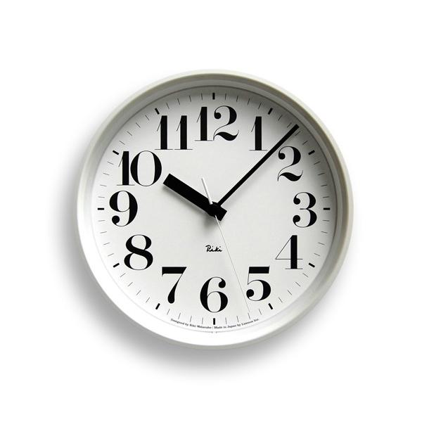レムノス RIKI STEEL CLOCK ホワイト 電波時計 WR08-25 WH (時計) 価格