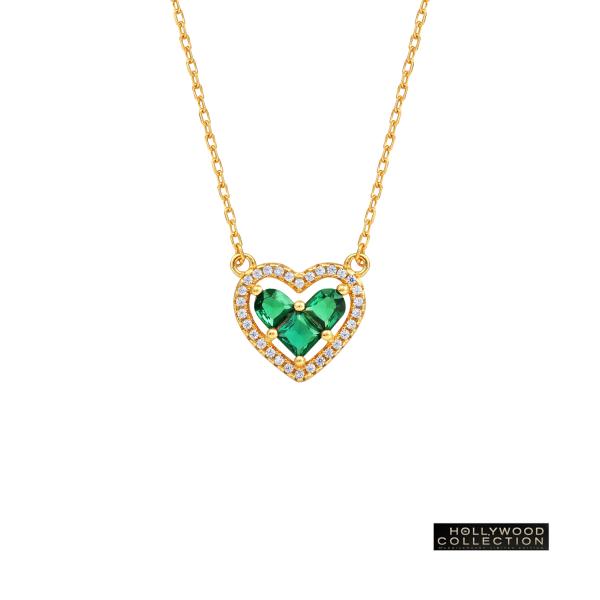 ⭐️天然石 エメラルド•カレンシルバー18K GP•14KGF•ネックレス エメラルド グリーン ネックレス 5月誕生石 ハート ゴールド 18KGP
