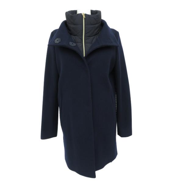 HERNO（ヘルノ） ニット切替 コート (インナーダウン) ネイビー 40