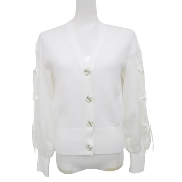 ADEAM アディアム　カーディガン　FOXEY ADEAM アディアム カーディガン 白 FOXEY ADEAM アディアム フォクシー