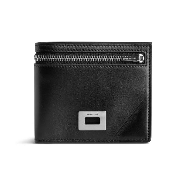 現行✨極美品　バレンシアガ スクエア フォールド ウォレット　ブラック　メンズ BALENCIAGA（バレンシアガ） メンズ RODEO スクエア フォールデッド