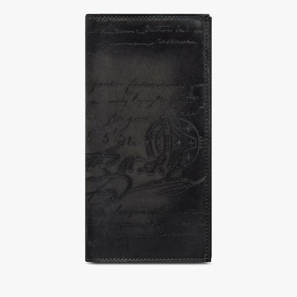 Berluti ベルルッティEspace エスパス 長財布 Nero Grigio Berluti ベルルッティ エスパス スクリットレザー ロング