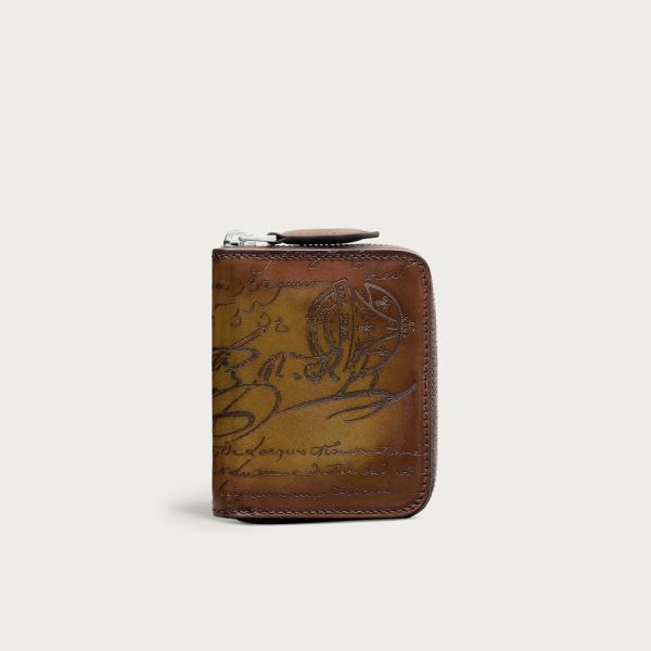 みつ　BERLUTI ケース　ワパ　NERO Berluti（ベルルッティ） ワパ マネーパース【jungle green 】【送料