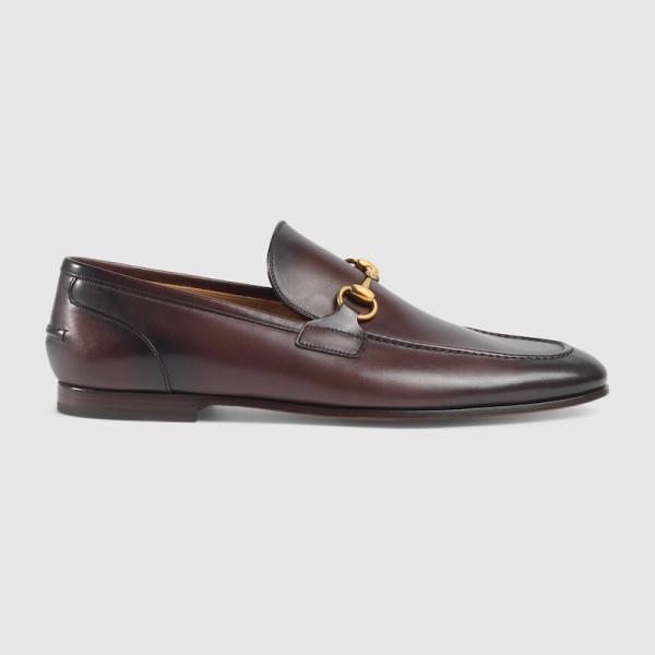 グッチ GUCCI メンズ ヨルダーン レザー ローファー406994 BLM00 グッチ GUCCI メンズ ヨルダーン レザー ローファー406994 BLM00