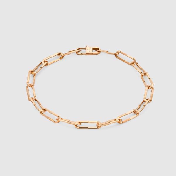 GUCCI（グッチ） レディース LINK TO LOVE ブレスレット【18K ローズ 