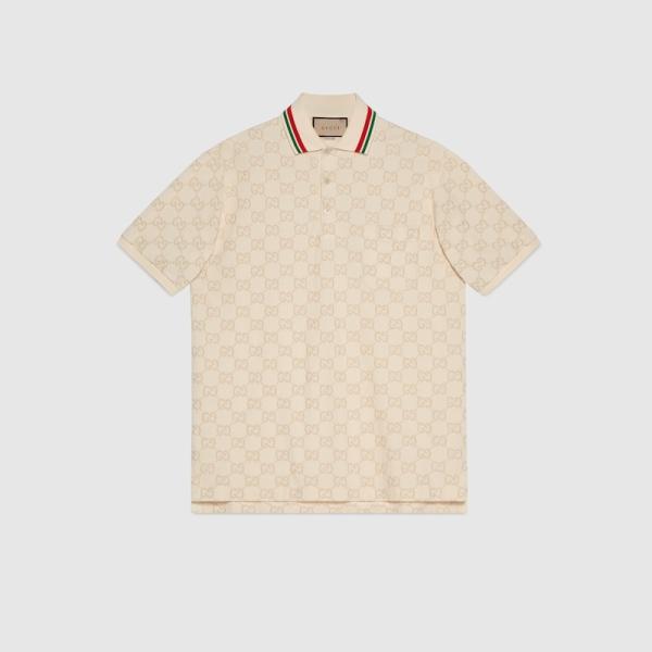 GUCCI（グッチ） メンズ GGコットンピケ ポロシャツ【送料無料】【正規