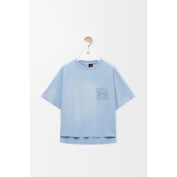 LOEWE ロエベ 2025春夏 レディース Tシャツ【スカイブルー 】【送料 
