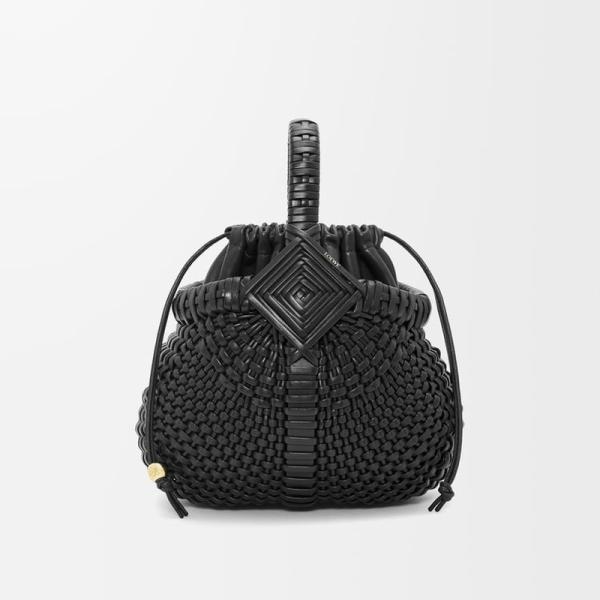 ロエベ　シェルバスケット 黒 アウトレット】LOEWE ロエベ バスケットバッグ/SHELL MEDIUM BASKETBAG