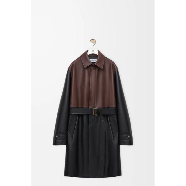 LOEWE ロエベ メンズロングコート ブラック ロエベメンズロングコート