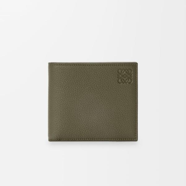 LOEWE★ロエベ★レザー 長財布★グレイッシュグリーン★ LOEWE（ロエベ） LOEWE 2025秋冬メンズ バイフォールド ウォレット