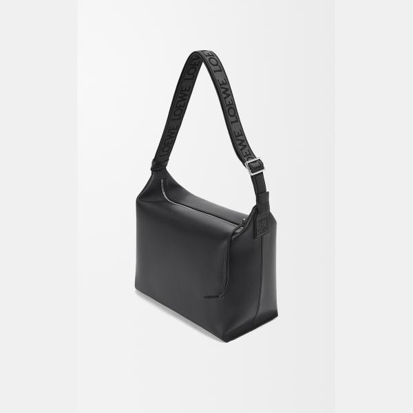 LOEWE ボディバッグ　コンバーチブル　カーフ　レザー　ブラック　極美品 LOEWE（ロエベ） コンバーチブル スリング ブランドオフ レザー