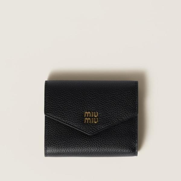 miu miu（ミュウミュウ） レザー 財布 5MH040_ADT7_F0002【ブラック
