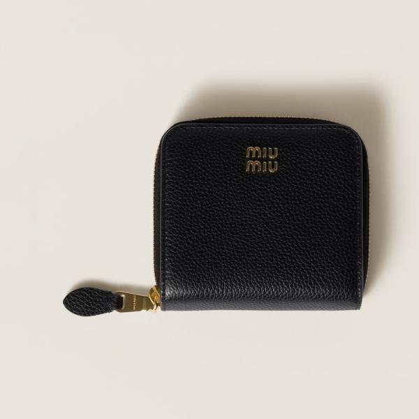 miu miu（ミュウミュウ） レザー 財布 5ML522_ADT7_F0002【ブラック