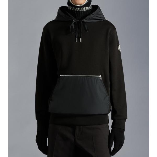 2022/23H~MONCLERyN[zYFELPA CON CAPPUCCIO IN COTONEXEFbgVcyNero zyzyKiz