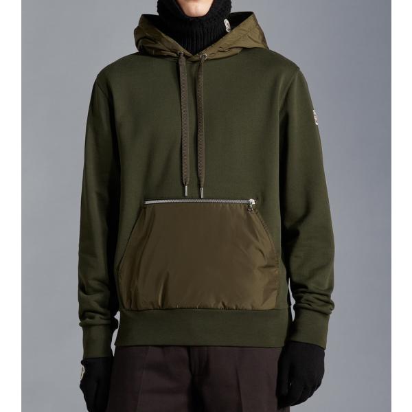 2022/23H~MONCLERyN[zYFELPA CON CAPPUCCIO IN COTONEXEFbgVcyVerde Militare zyzyKiz