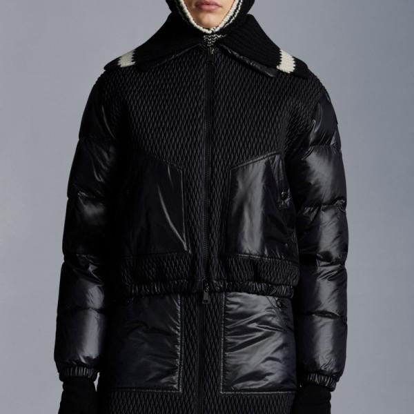 2022/23�H�~��MONCLER�y�����N���[���z���f�B�[�XPIUMINO CORTO APRONT�_�E���W���P�b�g�yNero �z�y���������z�y���K�i�z