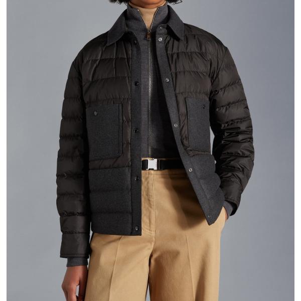 2022/23�H�~��MONCLER�y�����N���[���z���f�B�[�XCAMICIA IMBOTTITA�V���c�yNero �z�y���������z�y���K�i�z