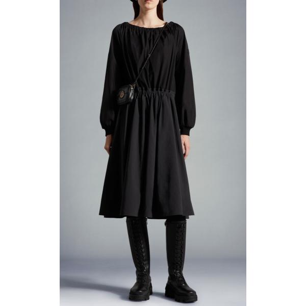 2022/23�H�~��MONCLER�y�����N���[���z���f�B�[�XABITO IN POPELINE DI COTONE�����s�[�X�yNero �z�y���������z�y���K�i�z