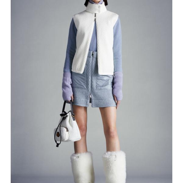 2022/23�H�~��MONCLER�y�����N���[���z���f�B�[�XGONNA IMBOTTITA�X�J�[�g�yGrigio Formale �z�y���������z�y���K�i�z