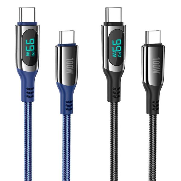 hoco S51 fBXvCP[u PD100W Type-C to Type-C S51-DISPTT-BK S51-DISPTT-BL [hoco. {K㗝X]