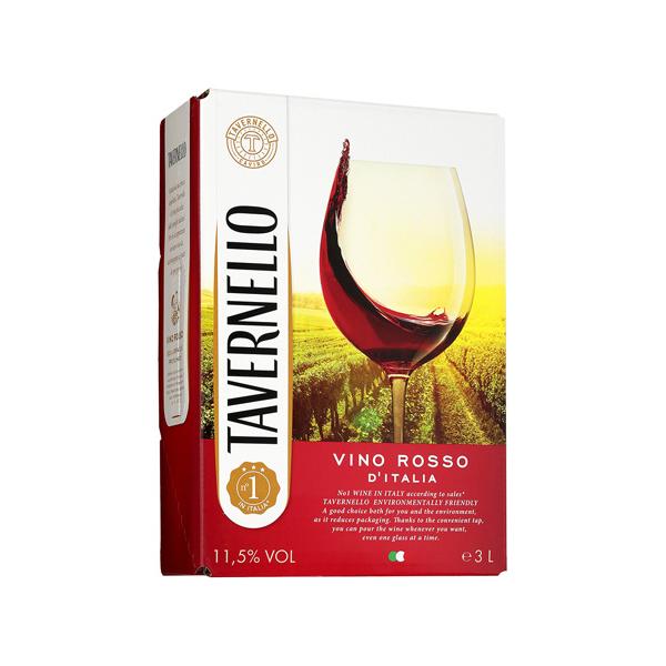 他サイト： ワイン ボックスワイン 箱ワイン 赤 タヴェルネッロ ロッソ 3L ボックスワイン イタリア BOX BIB バッグインボックス  長S 虎の商品画像