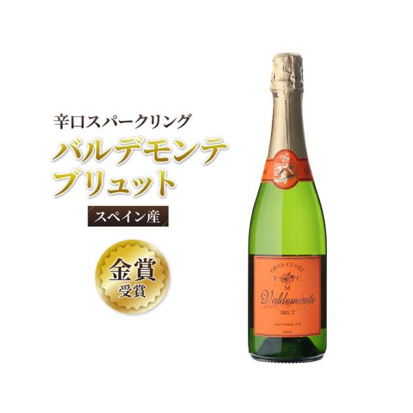スパークリングワイン バルデモンテ ブリュット フェルナンド・カストロ 750ml スペイン お祝い ギフト 浜運