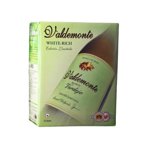 ボックスワイン 白 箱ワイン バルデモンテ ホワイト ベルデホ 3l