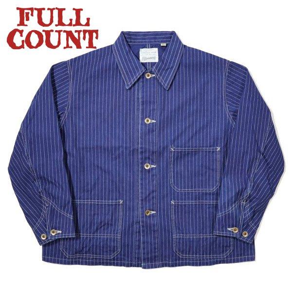 FULLCOUNT フルカウント 2033-1 INDIGO WABASH STRIPE CHORE FULLCOUNT フルカウント 2033-1 INDIGO WABASH STRIPE CHORE