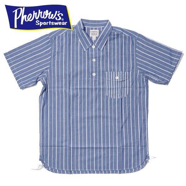 Pherrow's（フェローズ） プルオーバー ストライプ 半袖 STRIPE S/S