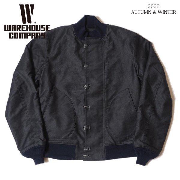 美品　ウエアハウス　コリアンジャケット　スーベニア　ブラック　40 WAREHOUSE（ウエアハウス） 2182 N-1 WINTER JACKET 7HOOK FRONT NAVY