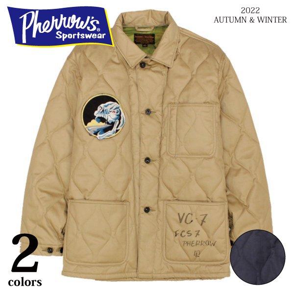 Pherrow's（フェローズ） 中綿キルティング ミリタリージャケット