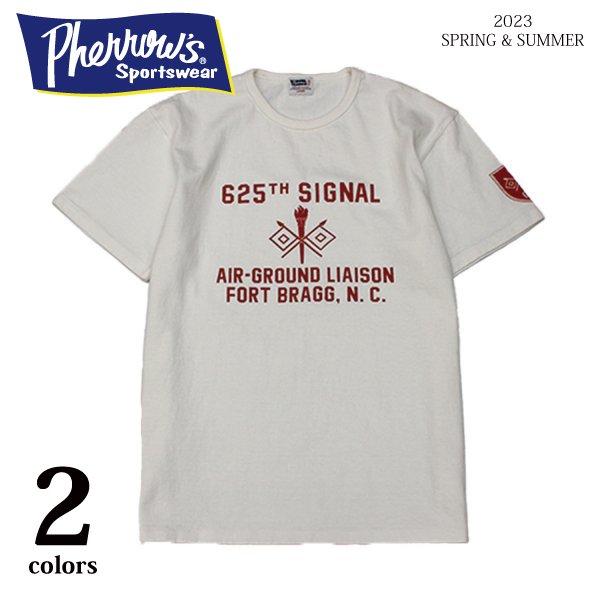 [ネコポス送料200円]フェローズ 23S-PTP4 プリント Tシャツ T-SHIRTS PHERROWS[2023年春夏新作]