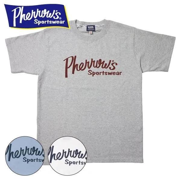 ネコポス送料200円 新色登場 フェローズ 25S-PT1 PHERROW'S LOGO プリントTシャツ 半袖 T-SHIRTS PHERROWS 2025年新作
